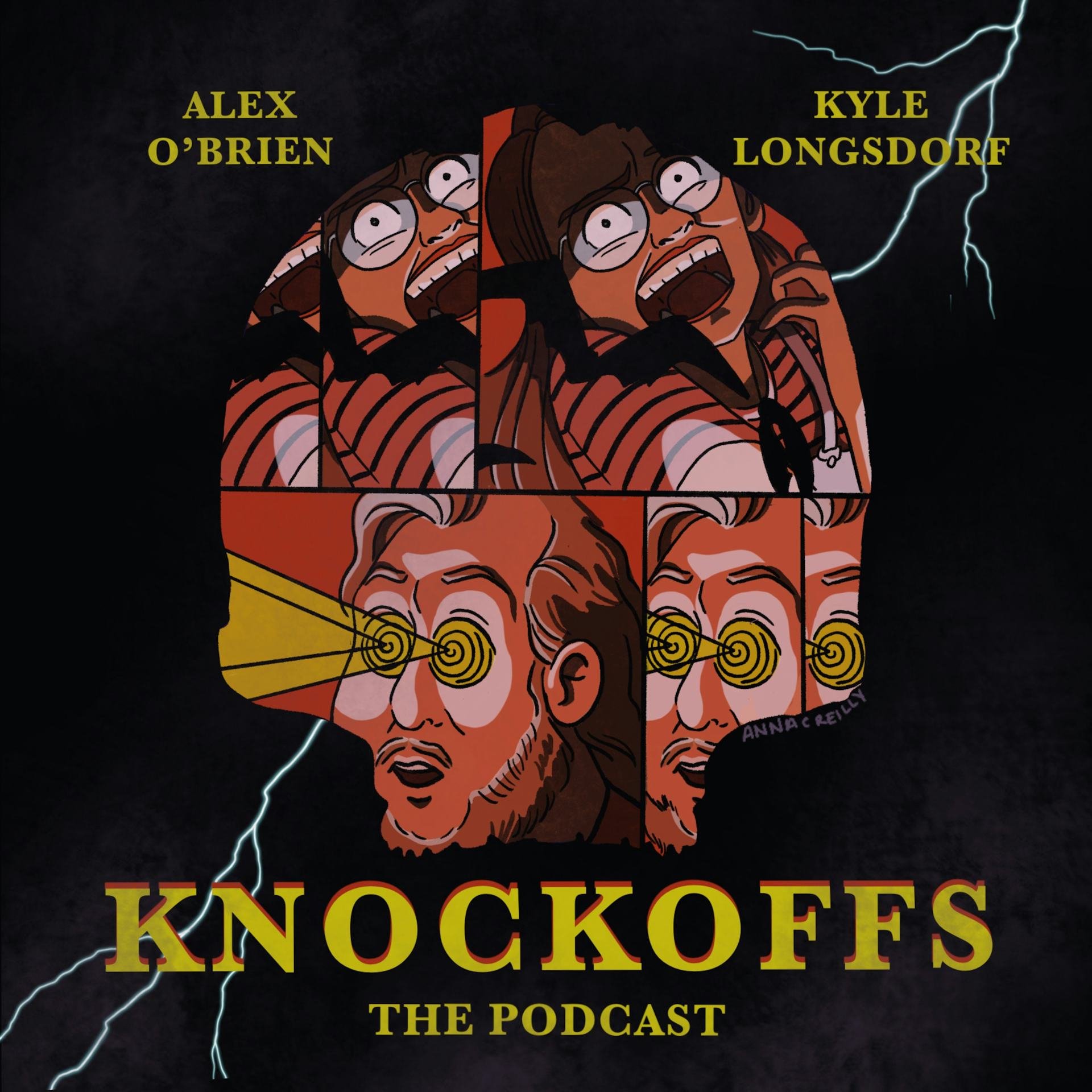 Knockoffs starring Alex O‘Brien & Kyle Longsdorf (Artwork, Anna C. Reilly)